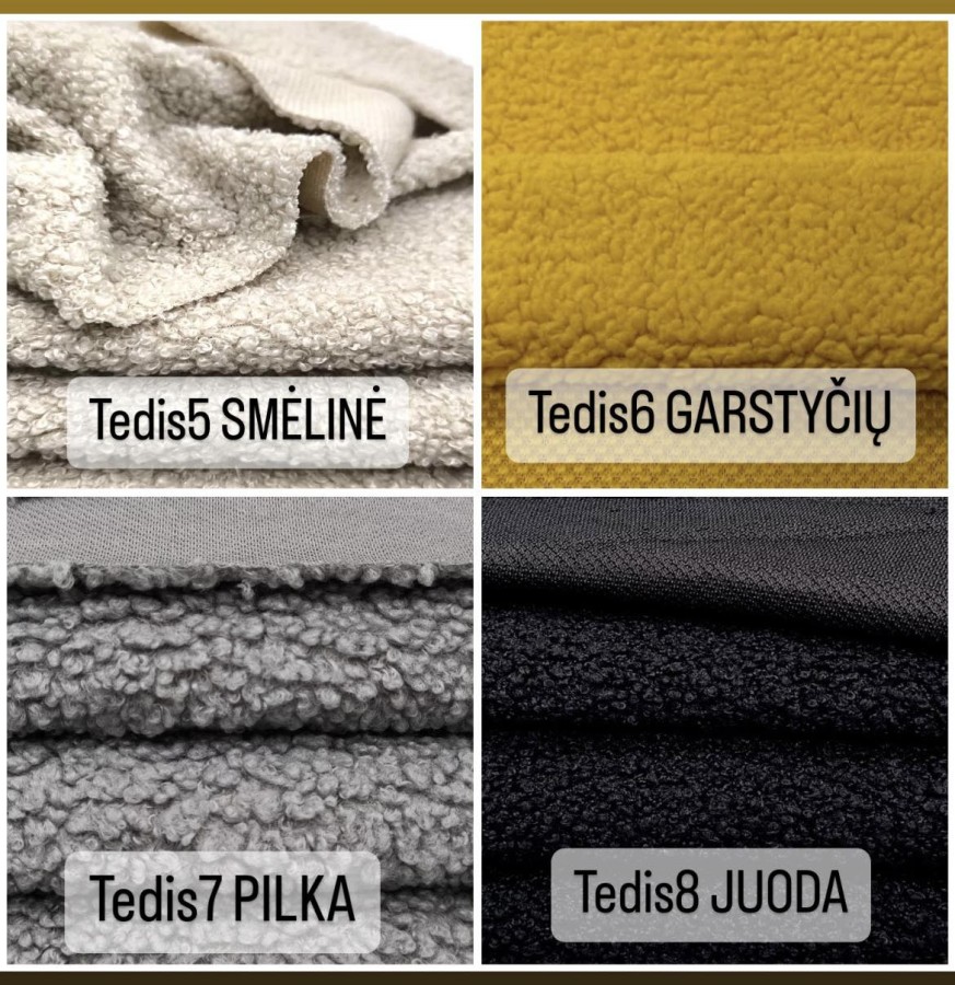 Susegamas žieminis teddy šalmukas su ausimis, 8 spalvos
