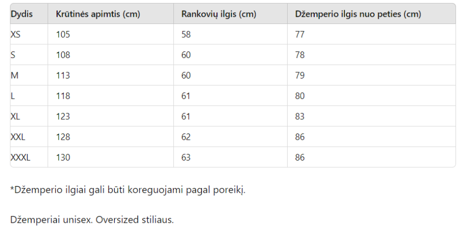 Džemperis MAMA, 17 spalvų