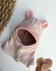 Žieminiai merino vilnos trikotažo šalmukai su Teddy ausimis, 3 spalvos