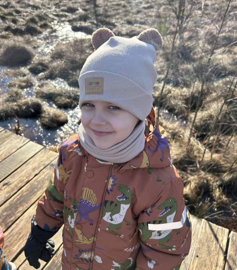 Rib trikotažo kepurė/komplektas "Teddy meškiukas" , 17 spalvų