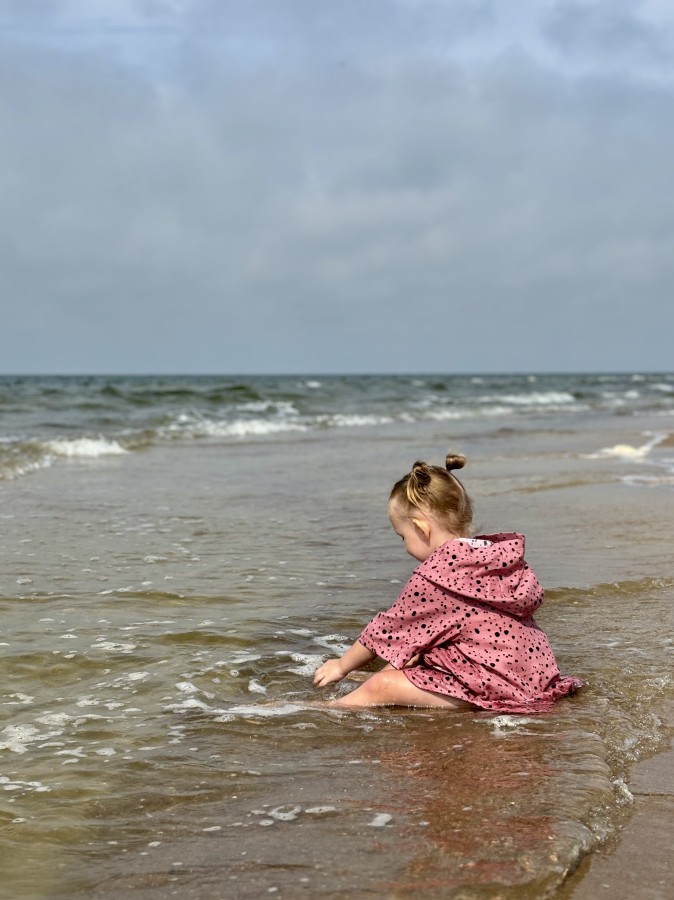 Maudynių pončai be ausų (muslino audinys)