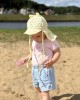 Siuvinėtos medvilnės kepurė su kaklo apsauga nuo saulės (5 spalvos)