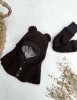 Susegamas žieminis teddy šalmukas su ausimis, 9 spalvos Susegamas žieminis teddy šalmukas su ausimis, 9 spalvos