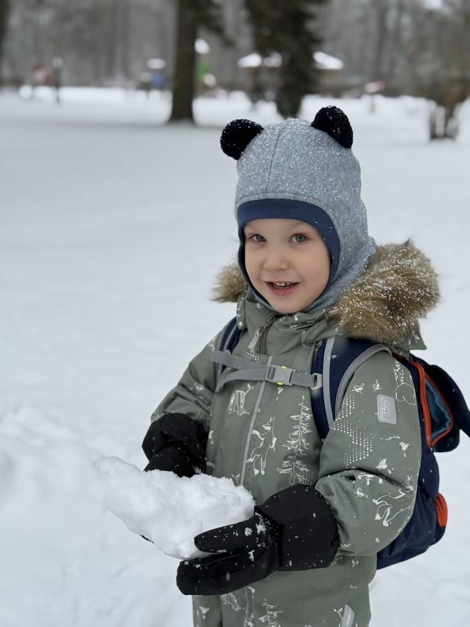 Žieminiai merino vilnos trikotažo šalmukai su Teddy ausimis, 3 spalvos