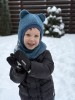 Žieminis vilnos  šalmukas su ausimis, 10 spalvų