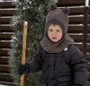 Žieminis vilnos  šalmukas su ausimis, 10 spalvų