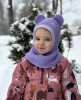 Žieminis vilnos  šalmukas su ausimis, 10 spalvų