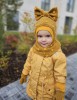 Žieminis vilnos šalmukas ,,su burbuliukais" su kaspinu, 10 spalvų Žieminis vilnos šalmukas ,,su burbuliukais" su kaspinu, 10 spalvų