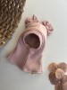 Medvilninis žieminis šalmukas "su 2 kaspinais", (merino/medvilninis pamušalas), 13 spalvų