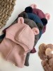 Medvilninis žieminis šalmukas su ausimis "Teddy meškutis" (merino/medvilninis pamušalas), 13 spalvų