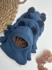 Medvilninis žieminis šalmukas su ausimis "Teddy meškutis" (merino/medvilninis pamušalas), 13 spalvų