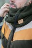 Teddy trikotažo balaklava vyrams (chaki spalva)