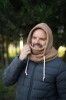 Teddy trikotažo balaklava vyrams (ruda spalva)