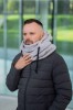 Teddy trikotažo balaklava vyrams (šviesi pilka spalva)