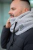 Teddy trikotažo balaklava vyrams (šviesi pilka spalva)