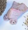 Žieminis merino vilnos trikotažo šalmukas su kaspinais, 3 spalvos